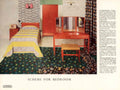 Red Bed Rug 1950s Vintage Retro Advert Poster