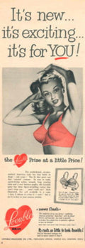 Red Bra Brian 1950s Vintage Retro Advert Poster