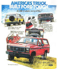Red Bronco Truck Vintage Retro Advert Poster A4 Photo Print