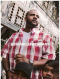 Red Checkered Legendary Vintage Retro Advert Poster A4 Photo Print