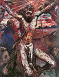 Red Christ Lovis Corinth Impressionism European A4 Photo Print