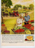 Red Coach Chef Vintage Retro Advert Ads A4 Photo Print