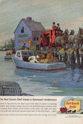 Red Coach Grill Vintage Retro Advert Ads A4 Photo Print