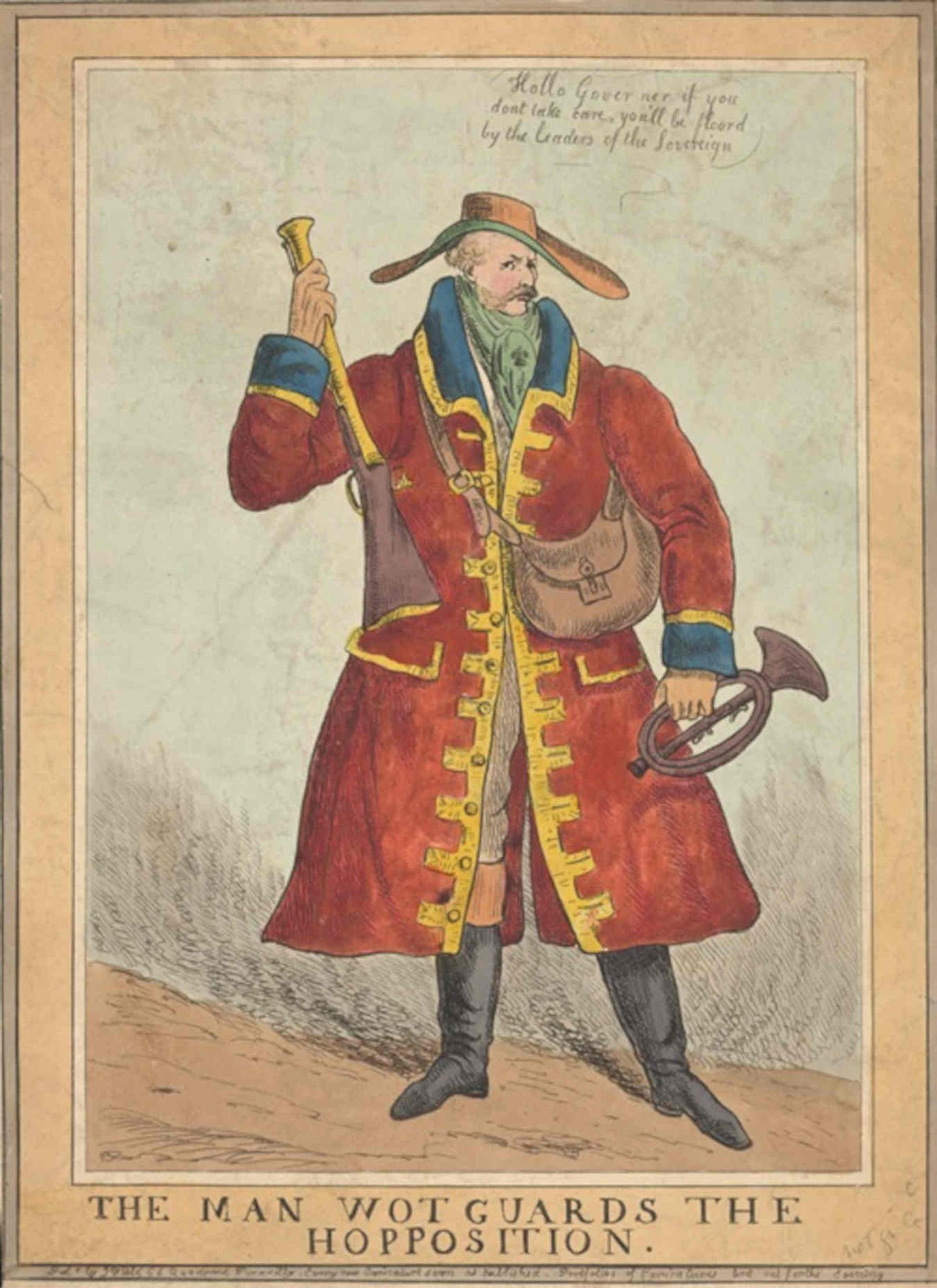 Red Coat Leader GB Cartoon Vintage Retro Advert Poster