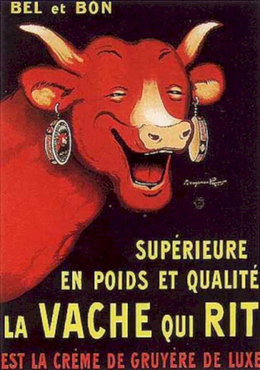 Red Cow Cheese Vintage Retro Advert Ads A4 Photo Print