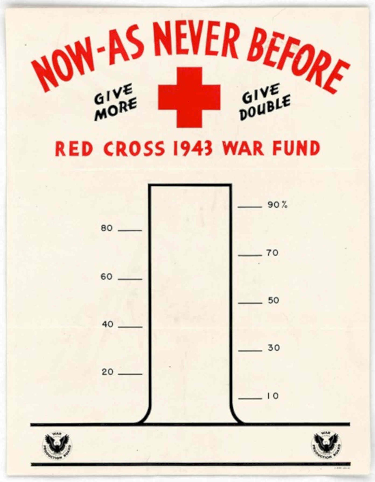 Red Cross 1943 American World War II Advert Poster