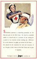 Red Cross Appeal 1940s Vintage Retro Advert Poster