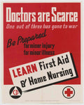 Red Cross Doctors American World War II Advert Poster