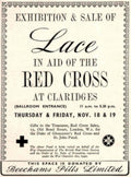 Red Cross Lace 1940s Vintage Retro Advert Poster