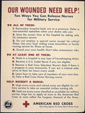 Red Cross Nurses Vintage Retro Advert Poster A4 Photo Print