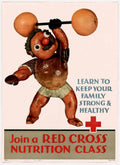 Red Cross Nutrition American World War II Advert Poster