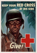 Red Cross Soldier 1 American World War II Advert Poster