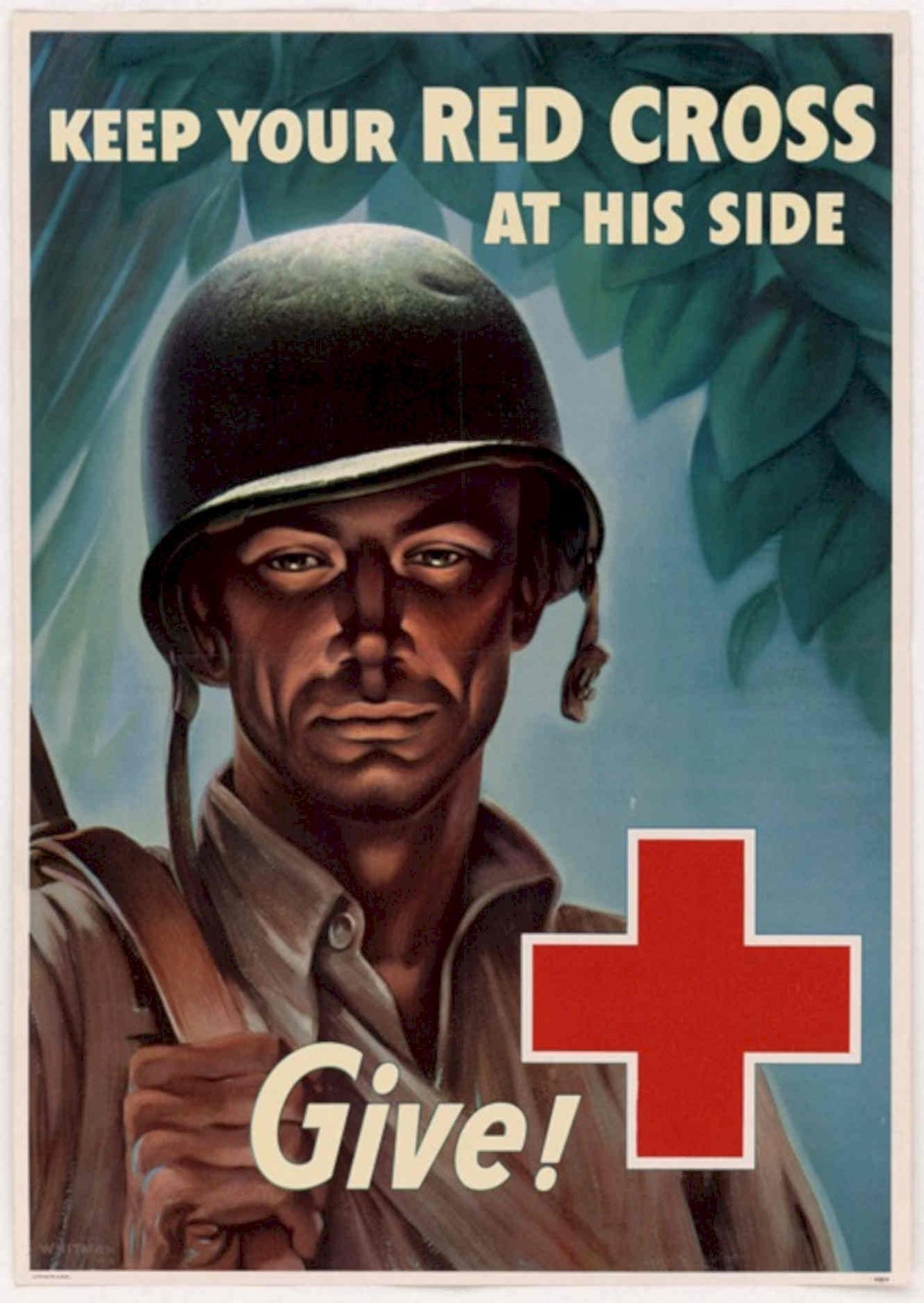 Red Cross Soldier 1 American World War II Advert Poster