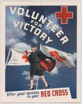 Red Cross Soldier 2 American World War II Advert Poster