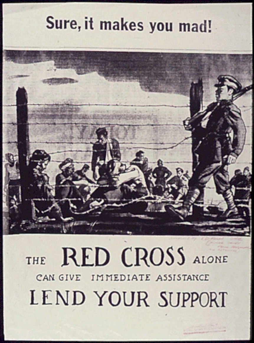 Red Cross Soldiers Vintage Retro Advert Poster A4 Photo Print