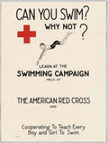 Red Cross Swim American World War II Advert Poster