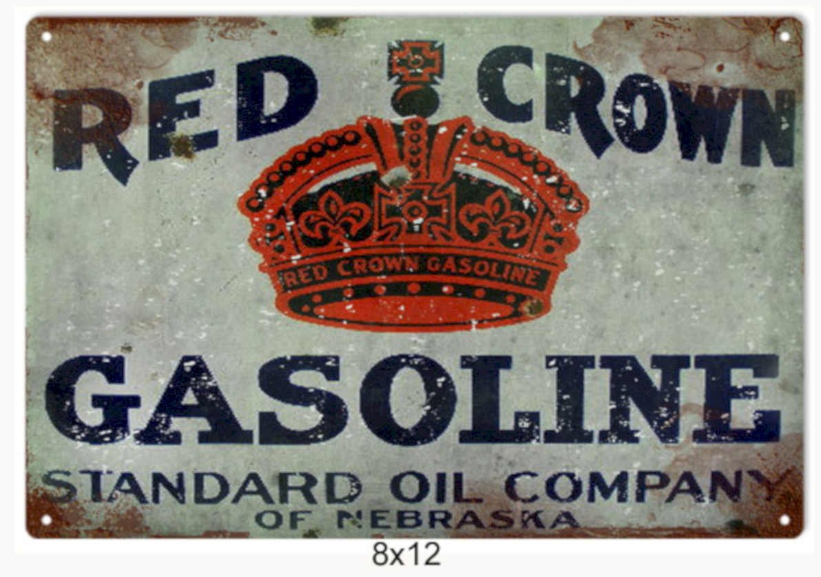 Red Crown Sign 1 Vintage Retro Advert Ads A4 Photo Print