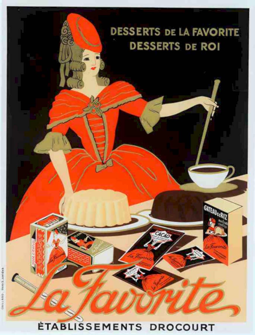 Red Desserts Rocourt Vintage Retro Advert Ads A4 Photo Print