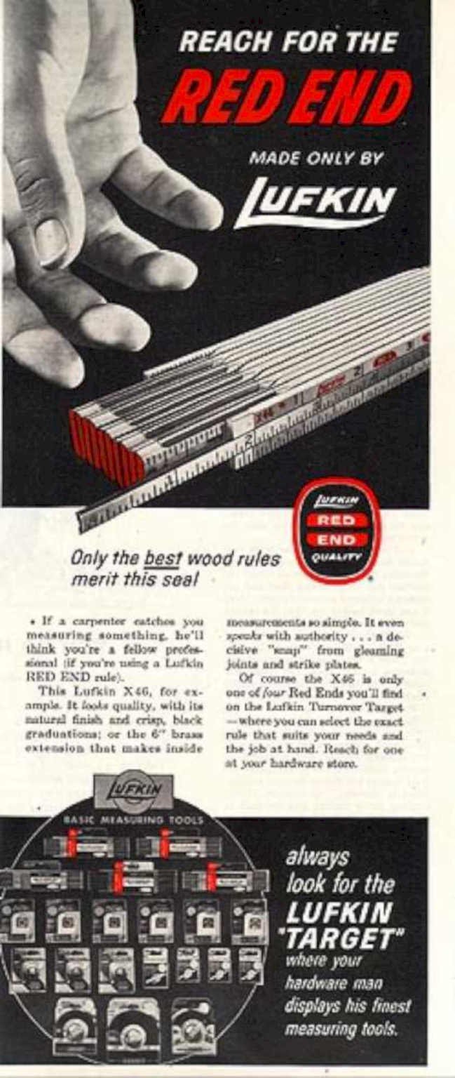 Red End Lufkin Vintage Retro Advert Ads A4 Photo Print