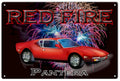 Red Fire Pantera Vintage Retro Advert Ads A4 Photo Print