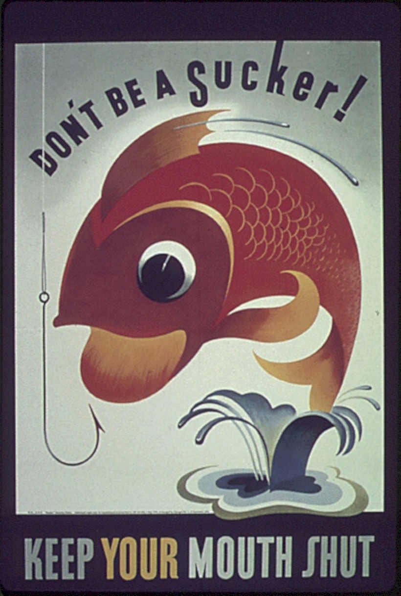 Red Fish Propaganda Vintage Retro Advert Ads A4 Photo Print