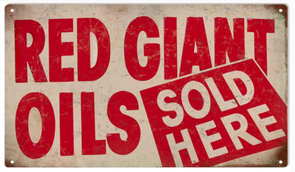 Red Giant Oils 3 Vintage Retro Advert Ads A4 Photo Print