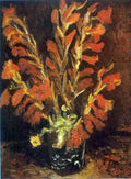 Red Gladioli Van Gogh A4 Photo Print