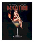 Red Hot Martini Vintage Retro Advert Ads A4 Photo Print