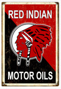 Red Indian Oils 1 Vintage Retro Advert Ads A4 Photo Print