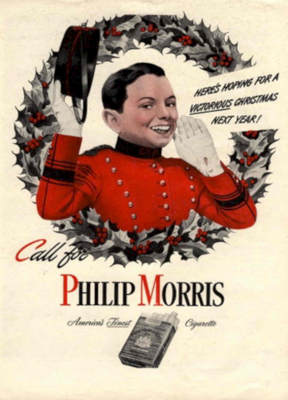 Red Jacket Soldier 1940s Vintage Retro Advert Poster