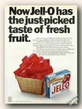 Red Jell O Vintage Retro Advert Ads A4 Photo Print