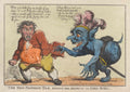 Red Man Bull GB Cartoon Vintage Retro Advert Poster