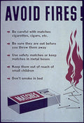 Red Matchbox Fires Vintage Retro Advert Ads A4 Photo Print