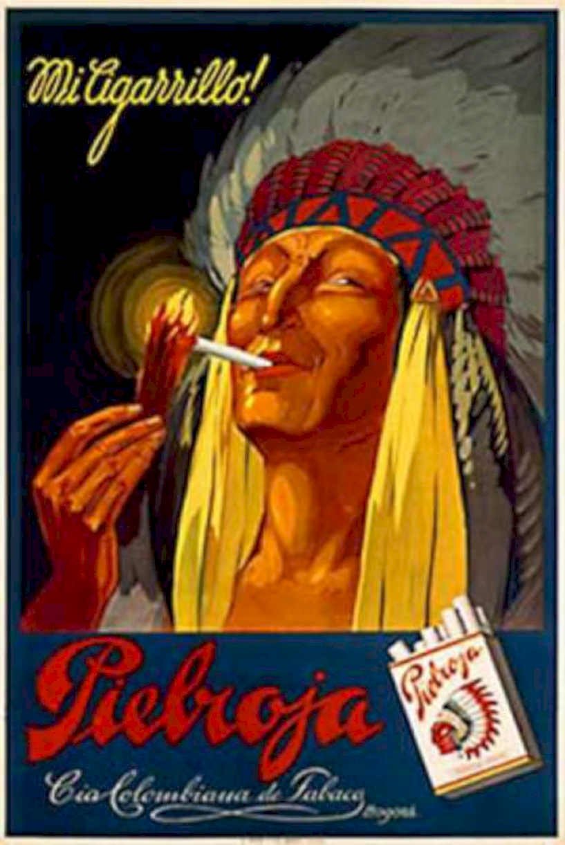 Red Pie Cigarillo Vintage Retro Advert Ads A4 Photo Print