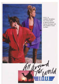 Red Purple Women Vintage Retro Advert Poster A4 Photo Print