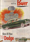 Red Ram Dodge Vintage Retro Advert Ads A4 Photo Print