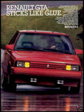 Red Renault Gta Vintage Retro Advert Ads A4 Photo Print
