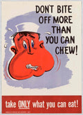 Red Sailor Rations American World War II Advert Poster