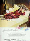 Red Satin Sheets Vintage Retro Advert Poster A4 Photo Print