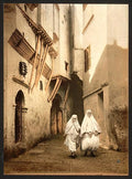 Red Sea street Algiers Vintage A4 Photo Print