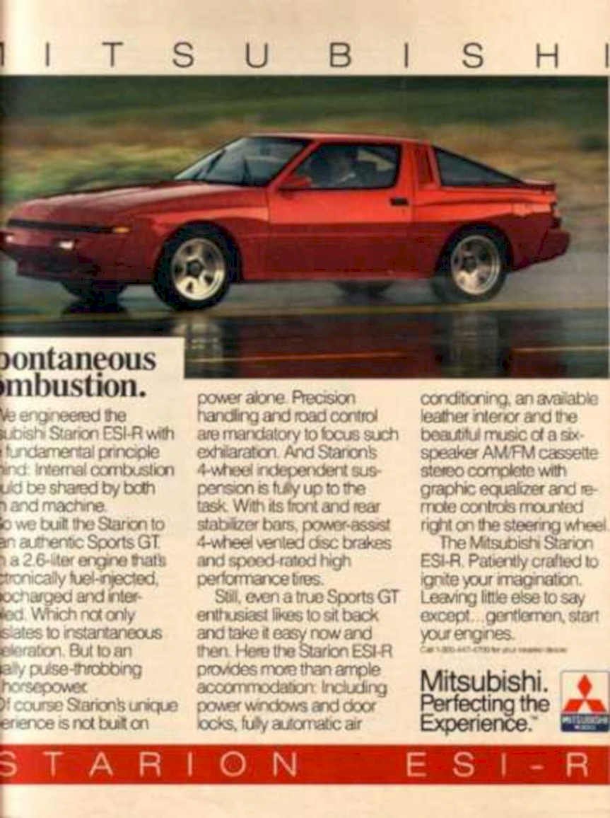 Red Starion Esir Vintage Retro Advert Ads A4 Photo Print
