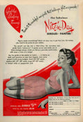 Red Tub Girdles 1950s Vintage Retro Advert Poster