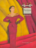 Red Wool Suit 1950s Vintage Retro Advert Poster