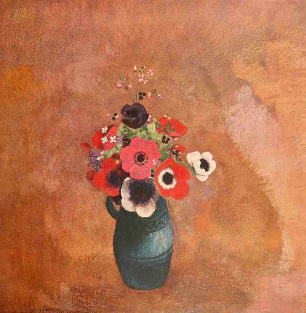 Redon Odilon 1840 1916 Fleurs Odilon Redon 1923 A4 Photo Print