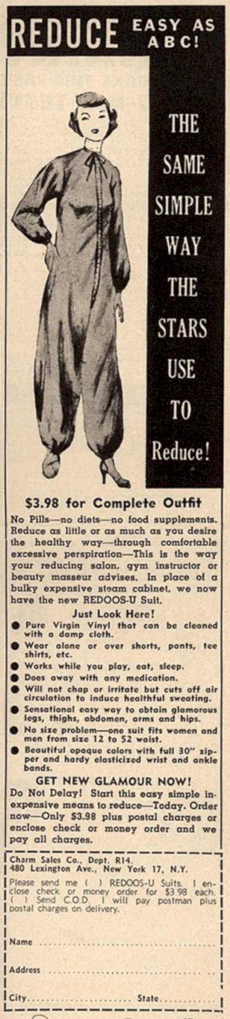 Redos Suit Offer Vintage Retro Advert Ads A4 Photo Print