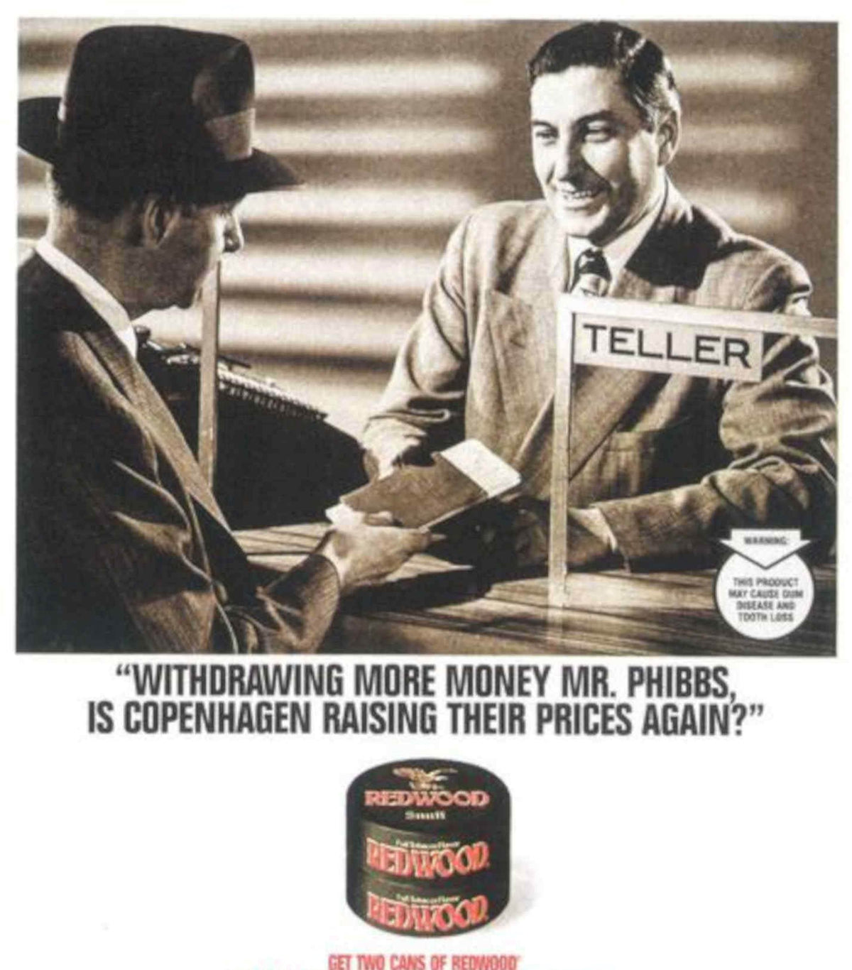Redwood Teller Prices Vintage Retro Advert Poster A4 Photo Print