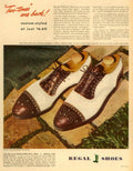 Regal Brogues Two 1940s Vintage Retro Advert Poster