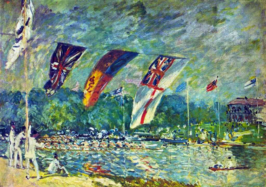 Regatta In Molesly Sisley Impressionism A4 Photo Print