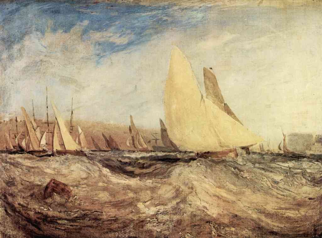 Regatta Joseph Mallord Turner A4 Photo Print