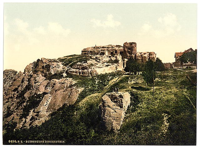 Regenstein CastleRuins Hartz Vintage A4 Photo Print